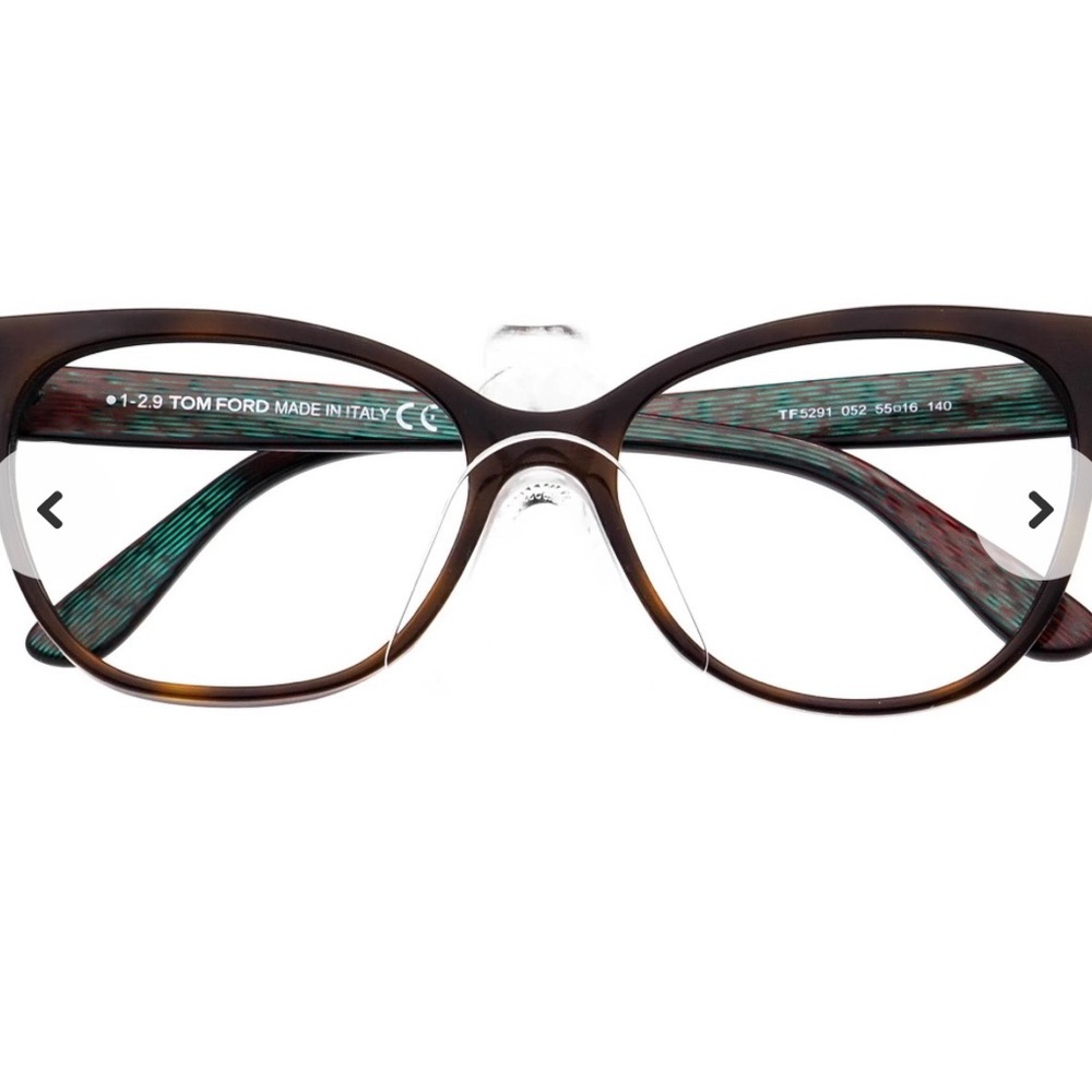 Tom Ford Women's Dark Havana Iridescent Glasses - Picture 14 of 15